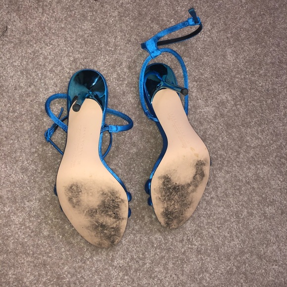 Zara blue sandal heels - Picture 5 of 5